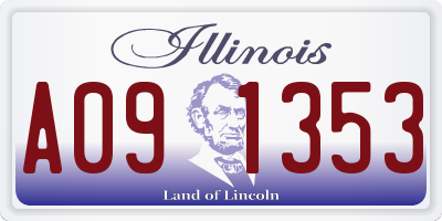IL license plate A091353