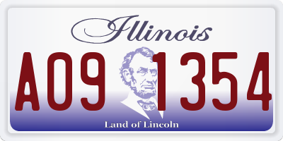 IL license plate A091354