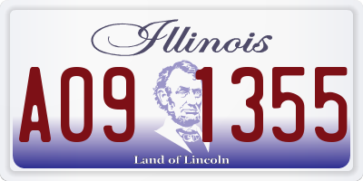 IL license plate A091355