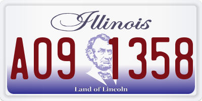 IL license plate A091358