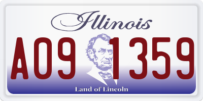 IL license plate A091359