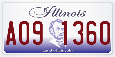 IL license plate A091360
