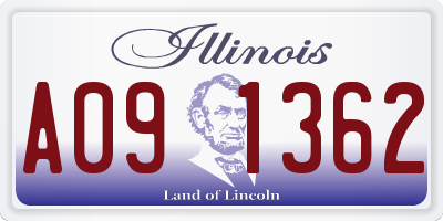 IL license plate A091362
