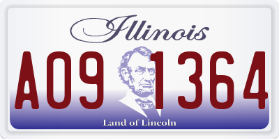 IL license plate A091364