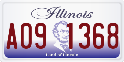 IL license plate A091368