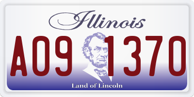 IL license plate A091370