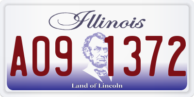 IL license plate A091372