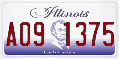 IL license plate A091375