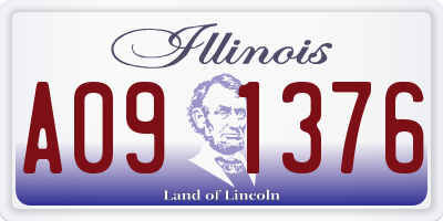 IL license plate A091376
