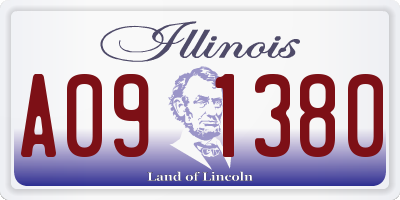 IL license plate A091380