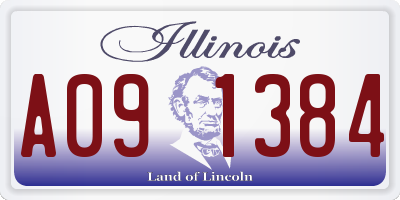 IL license plate A091384