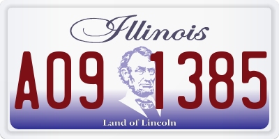 IL license plate A091385
