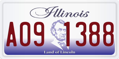 IL license plate A091388