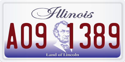 IL license plate A091389