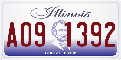 IL license plate A091392
