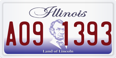 IL license plate A091393
