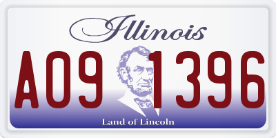 IL license plate A091396