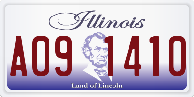 IL license plate A091410