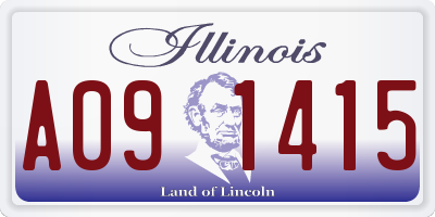 IL license plate A091415