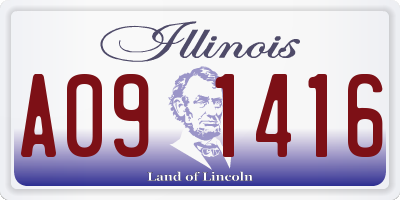 IL license plate A091416