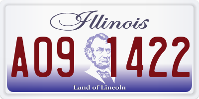 IL license plate A091422