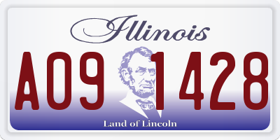 IL license plate A091428