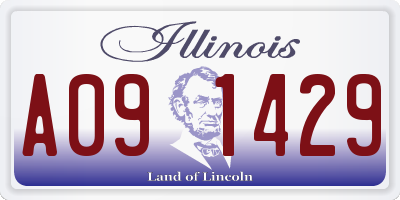 IL license plate A091429