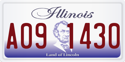 IL license plate A091430