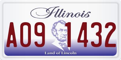 IL license plate A091432