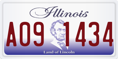 IL license plate A091434