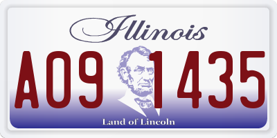 IL license plate A091435
