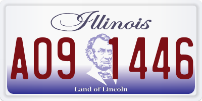 IL license plate A091446