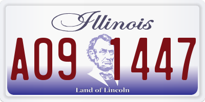 IL license plate A091447