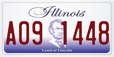 IL license plate A091448