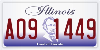 IL license plate A091449