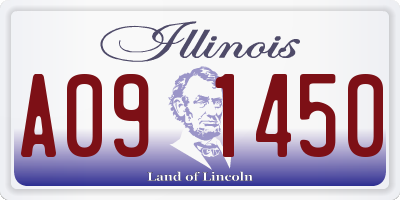 IL license plate A091450