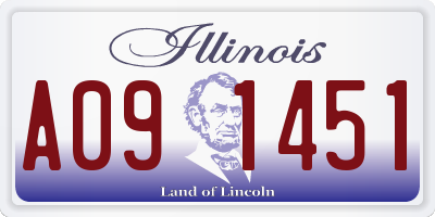 IL license plate A091451