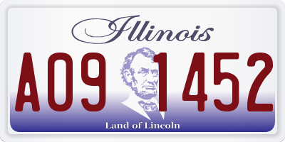 IL license plate A091452