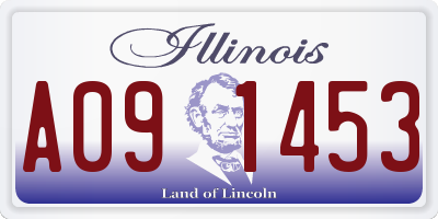 IL license plate A091453