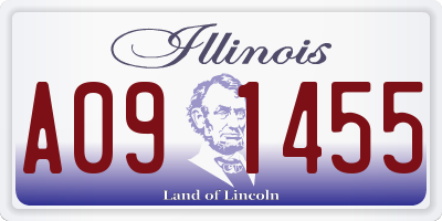 IL license plate A091455