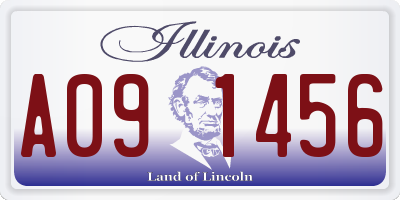 IL license plate A091456