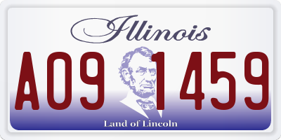 IL license plate A091459