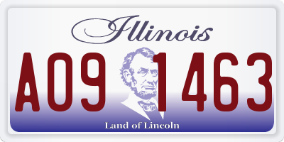IL license plate A091463