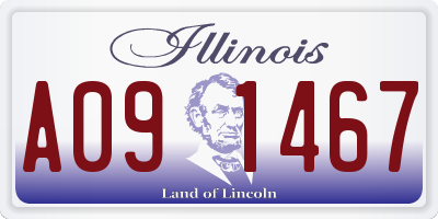 IL license plate A091467