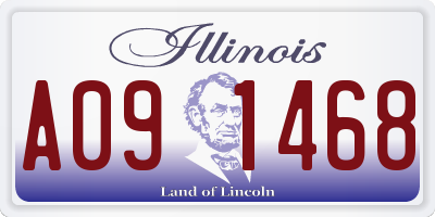 IL license plate A091468