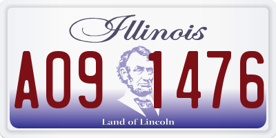 IL license plate A091476