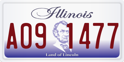 IL license plate A091477