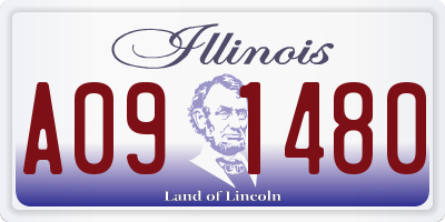 IL license plate A091480