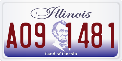 IL license plate A091481