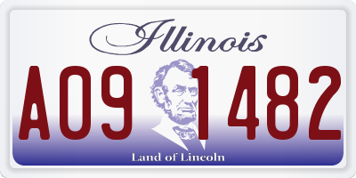 IL license plate A091482
